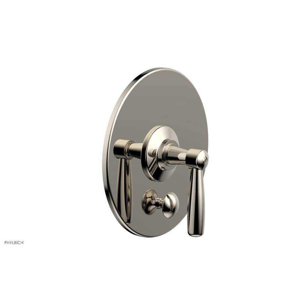 Phylrich - Pb Works Shwr Plate W/Div, Lever Handle - Polished Nickel
