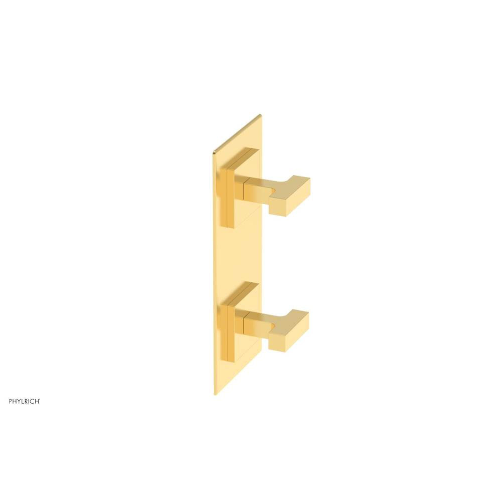 Phylrich - CROI - Thermostatic Valve with Volume Control or Diverter - Lever Handles - Satin Gold