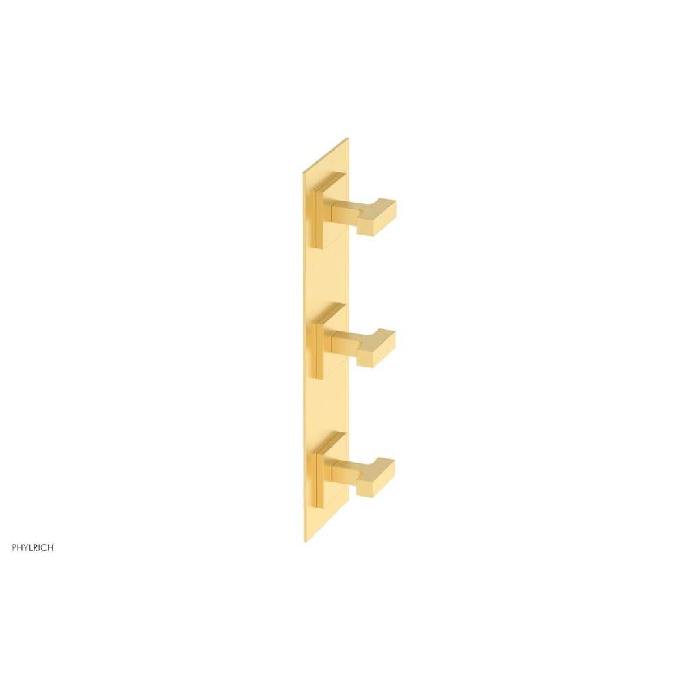 Phylrich - CROI - Thermostatic Valve with Two Volume Control - Lever Handles - Burnished Gold