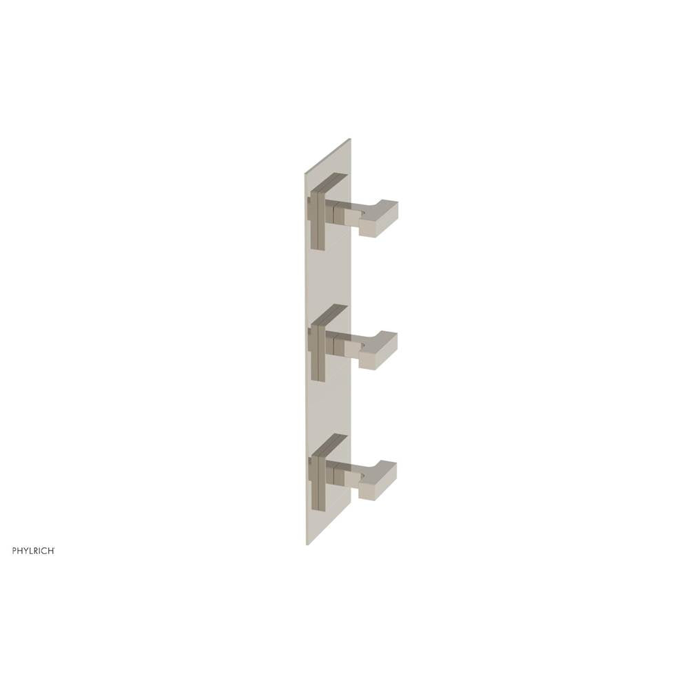 Phylrich - CROI - Thermostatic Valve with Two Volume Control - Lever Handles - Polished Nickel