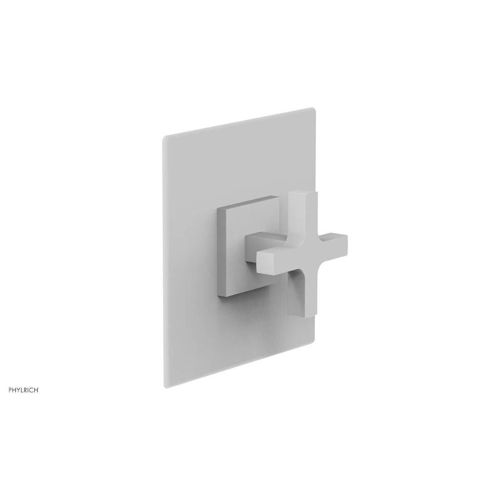 Phylrich - CROI - Thermostatic Shower Trim, Cross Handle - Satin White