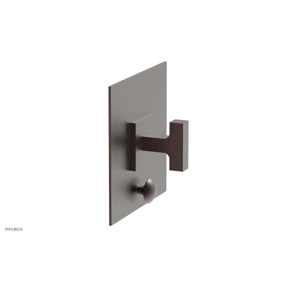 Phylrich - CROI - Pressure Balance Shower Plate with Diverter and Lever Handle Trim Set - Weathered Copper