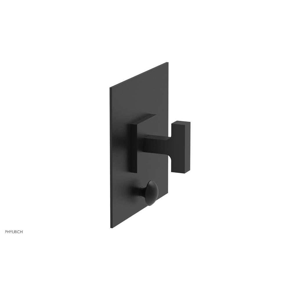 Phylrich - CROI - Pressure Balance Shower Plate with Diverter and Lever Handle Trim Set - Matte Black