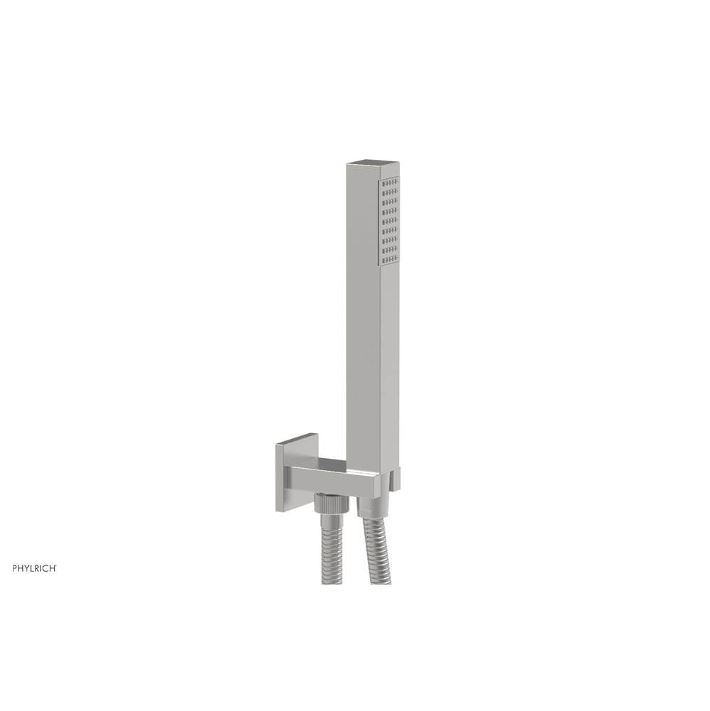 Phylrich - Square Hand Shower with Connector & Hose - Satin chrome