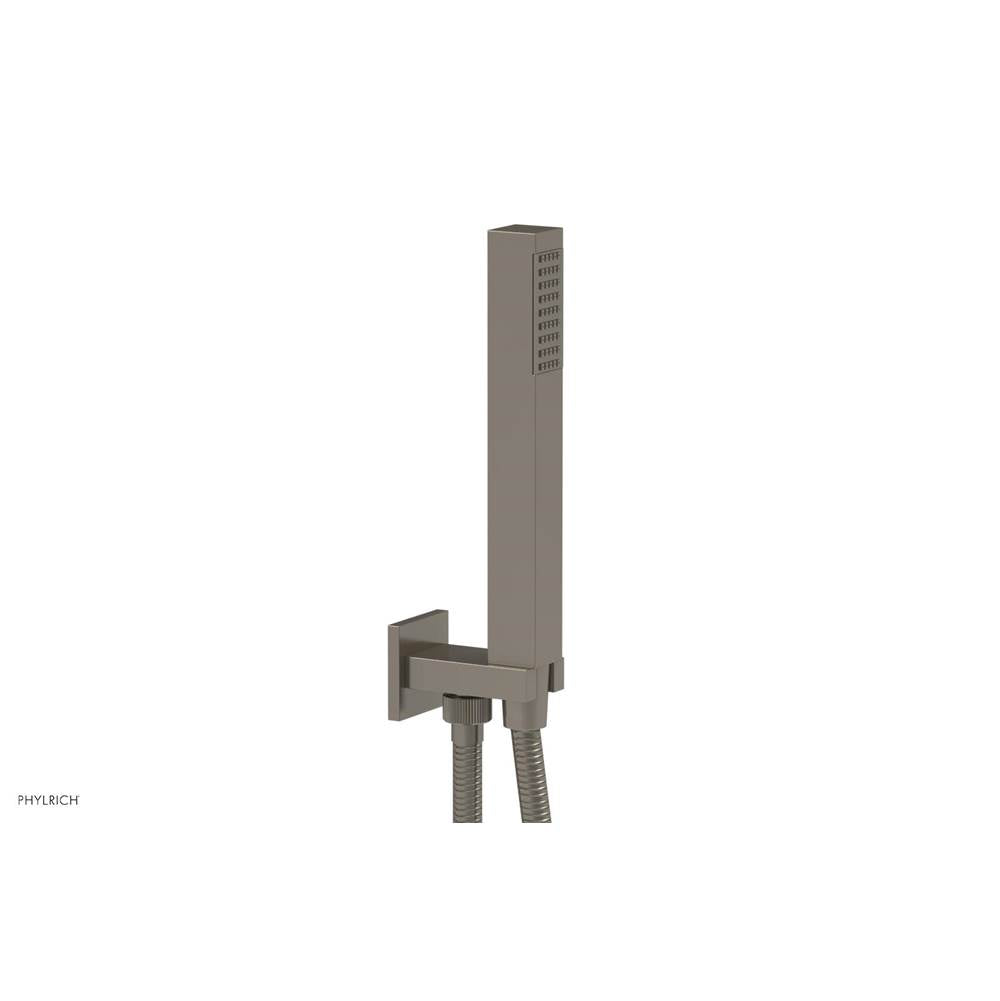 Phylrich - Square Hand Shower with Connector & Hose - Pewter