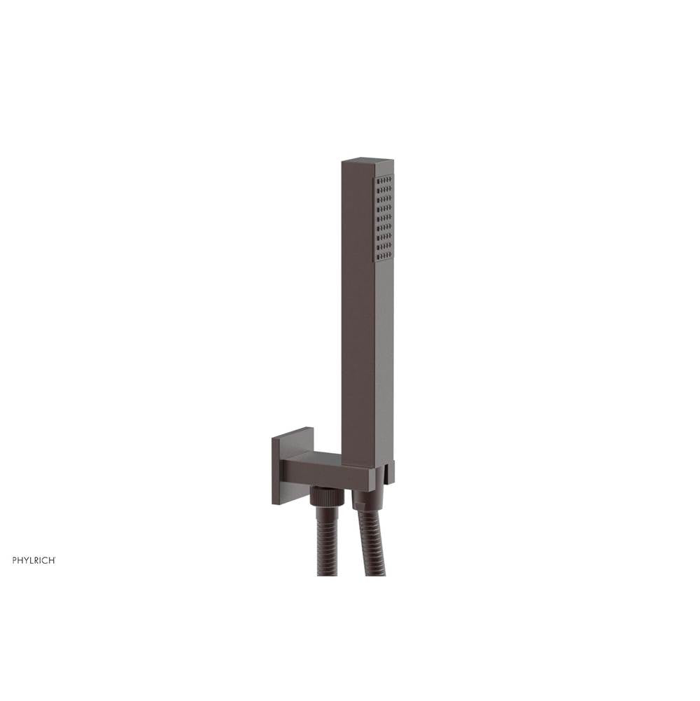 Phylrich - Square Hand Shower with Connector & Hose - Weathered Copper