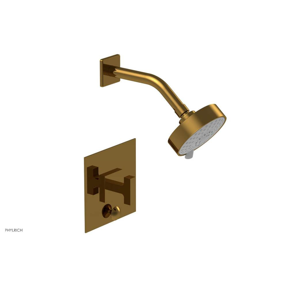 Phylrich - CROI - Pressure Balance Shower and Diverter Set (Less Spout), Lever Handle - French Brass