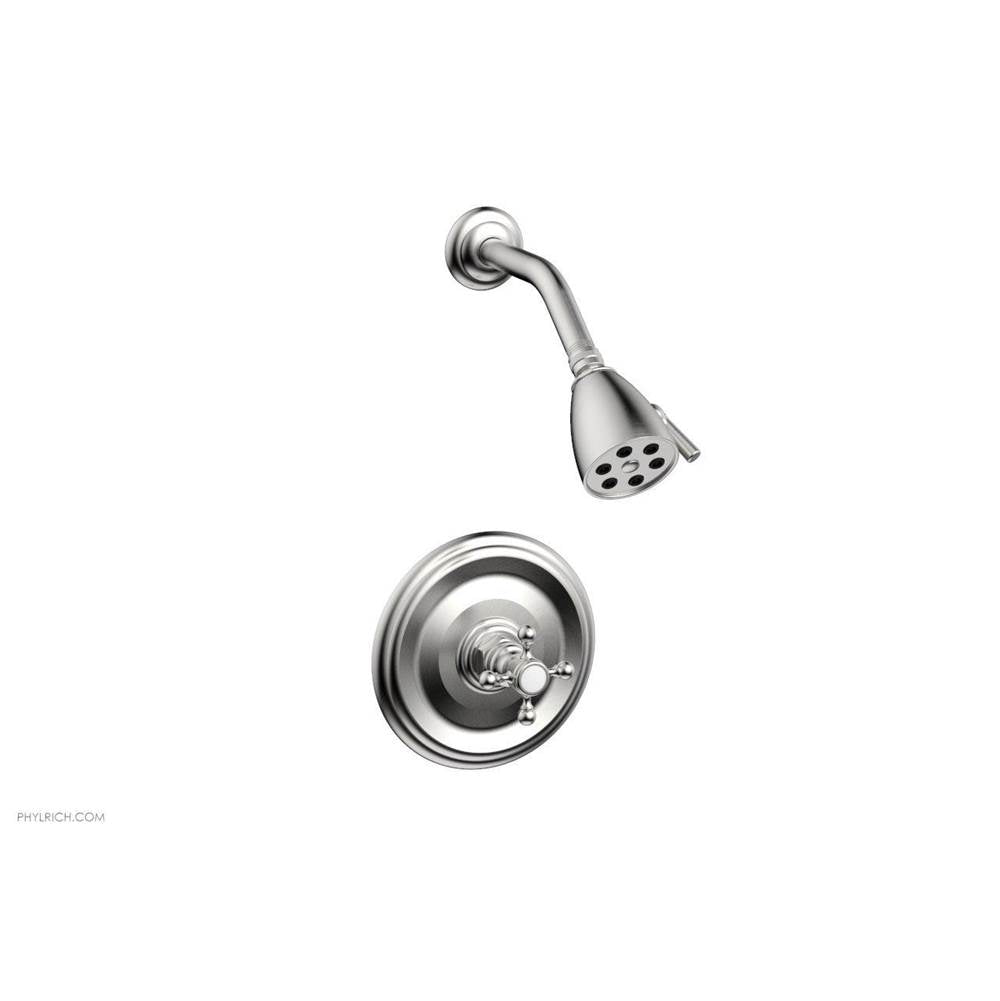 Phylrich - Pb Shwr To, Cross Hdl - Satin chrome