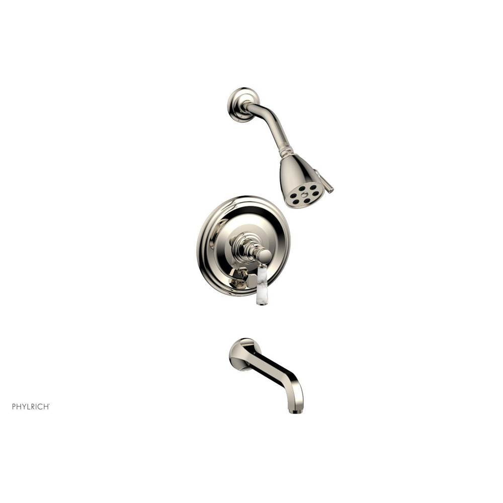 Phylrich - Pb T/Shwr To, Marble Lever Hdl - Polished Nickel