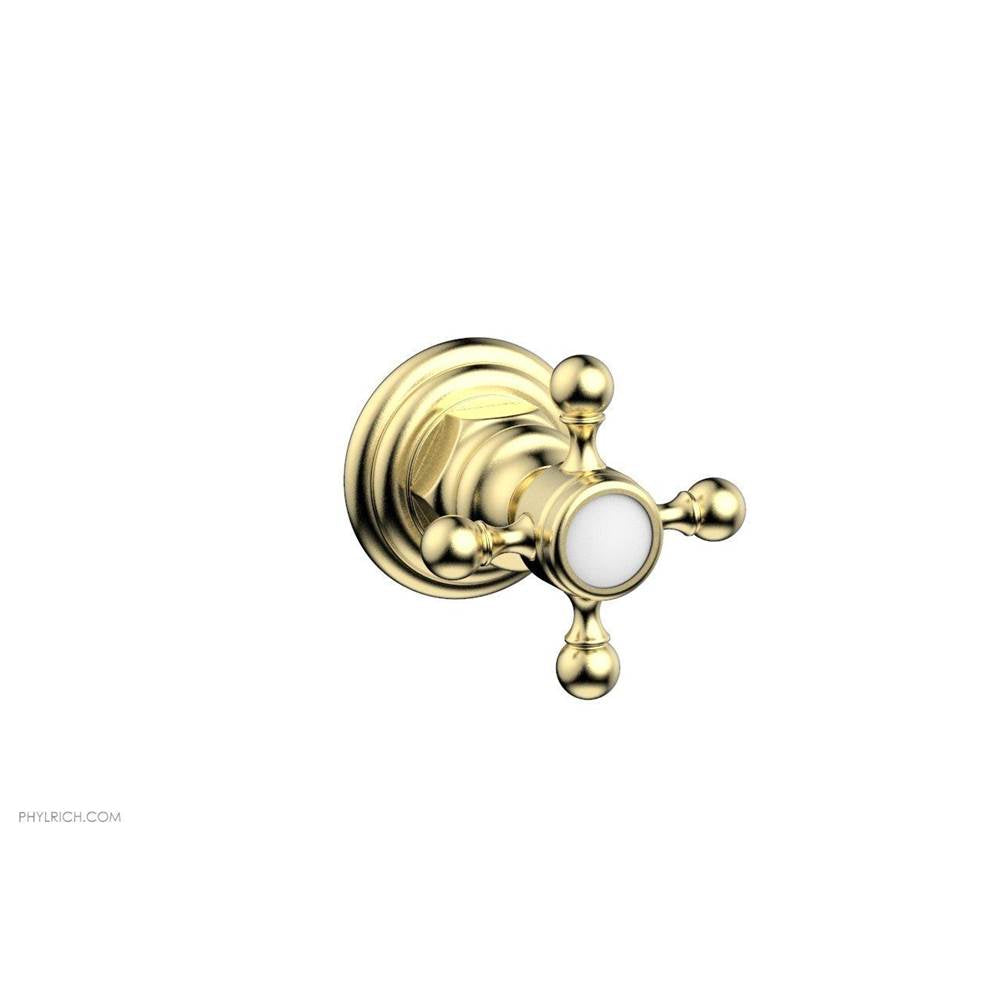 Phylrich - Div/Vol Cross Hdl To - Polished Brass Uncoated