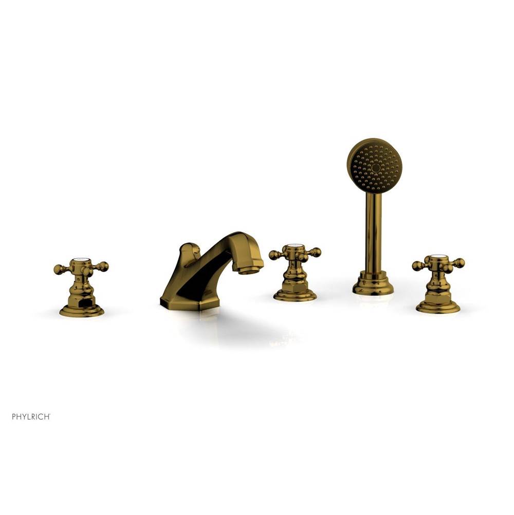 Phylrich - Deck Tub W/Hs To Cr Hdl - French Brass