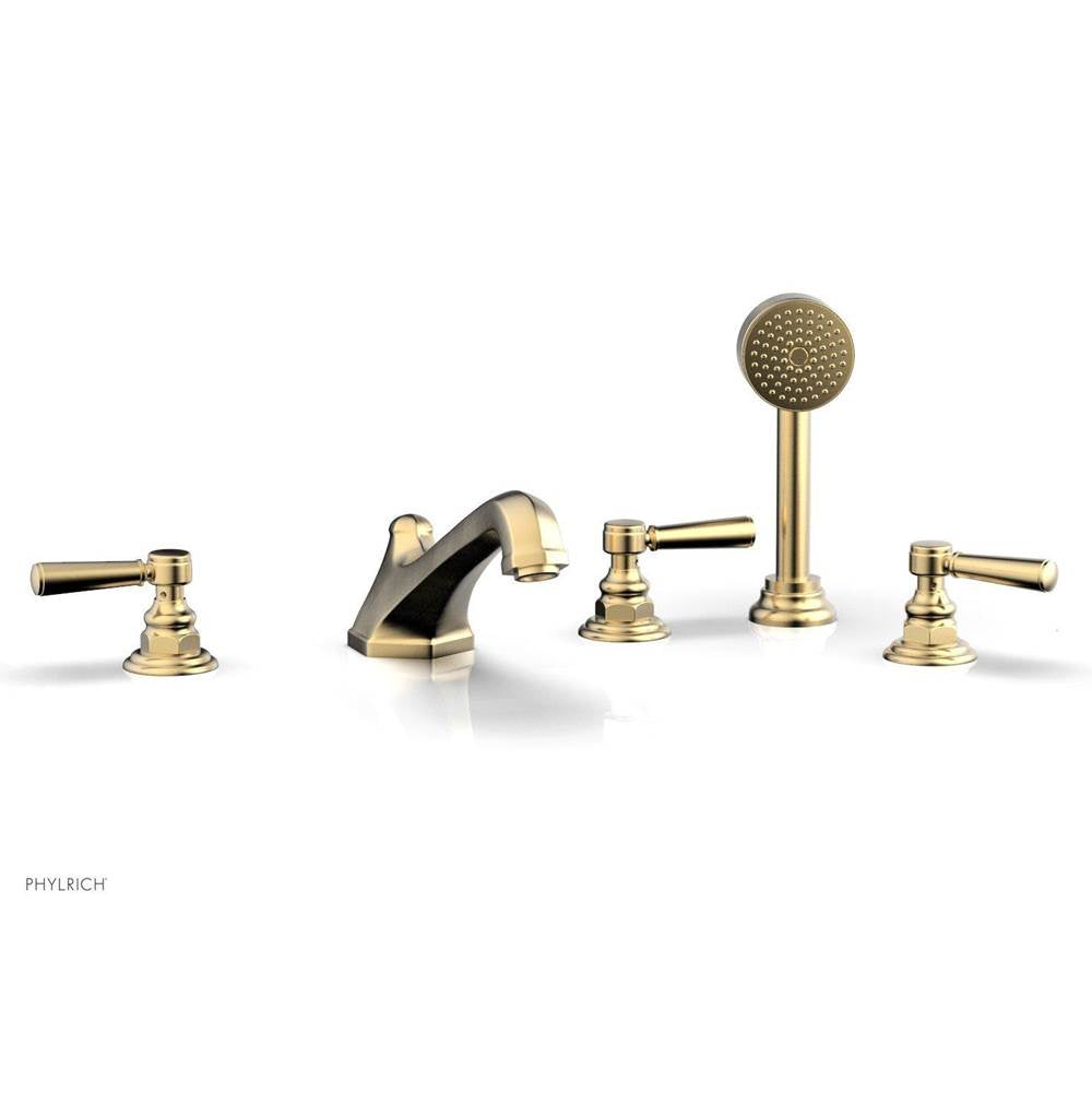 Phylrich - Deck Tub W/Hs To Cr Hdl - Satin Brass