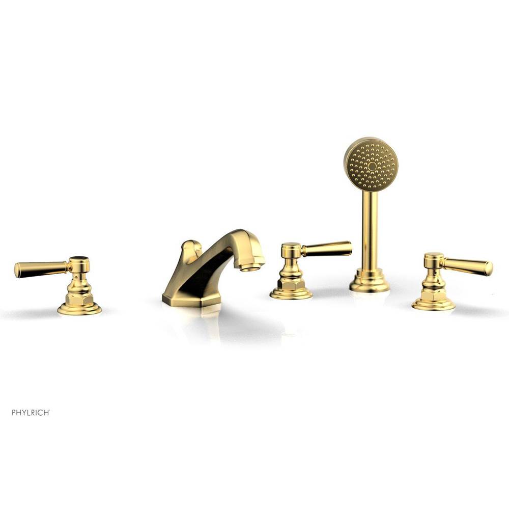 Phylrich - Deck Tub W/Hs To Cr Hdl - Satin Gold
