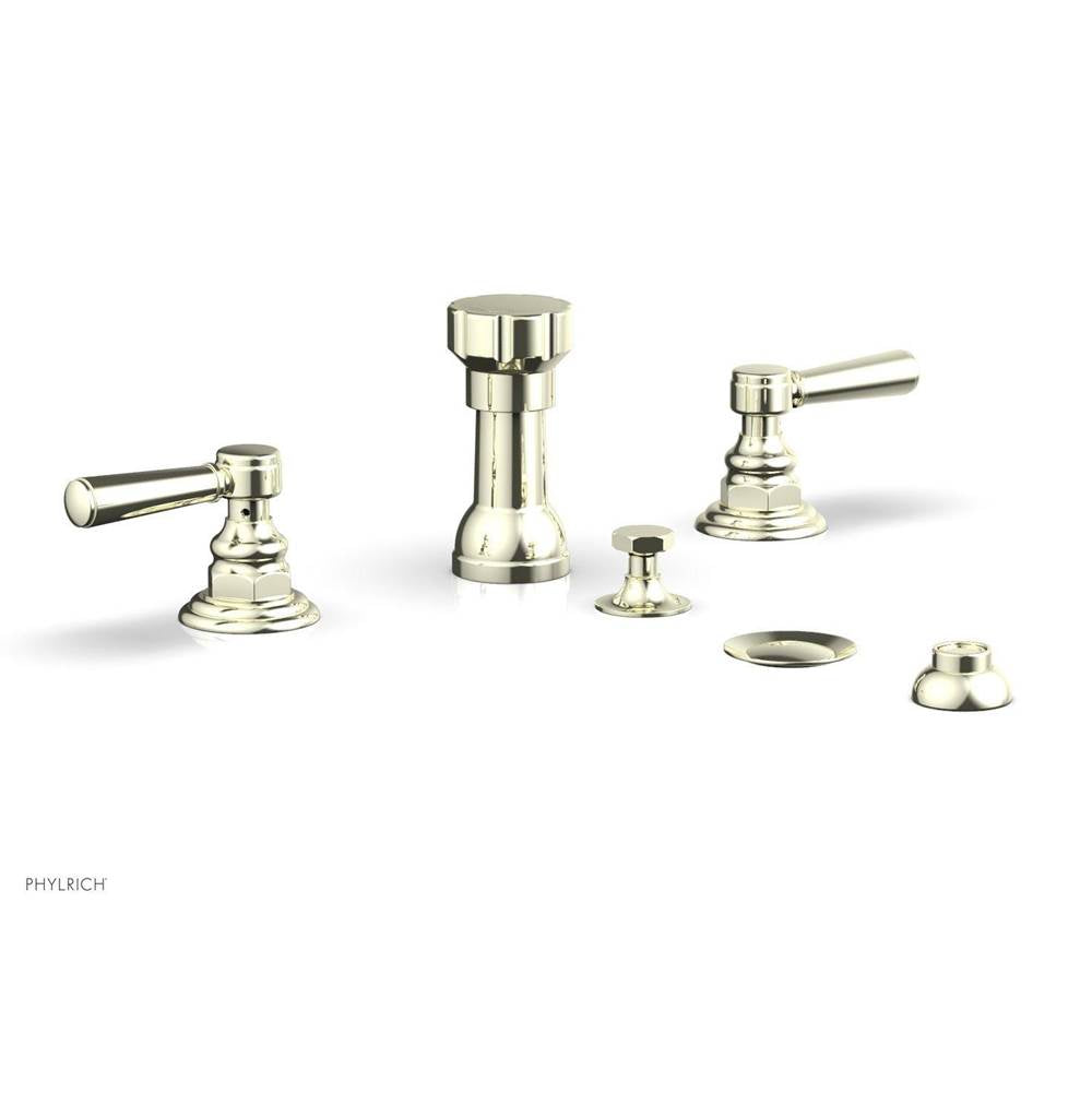 Phylrich - 4 Hole Bidet, Cross Hdl - Burnished Nickel