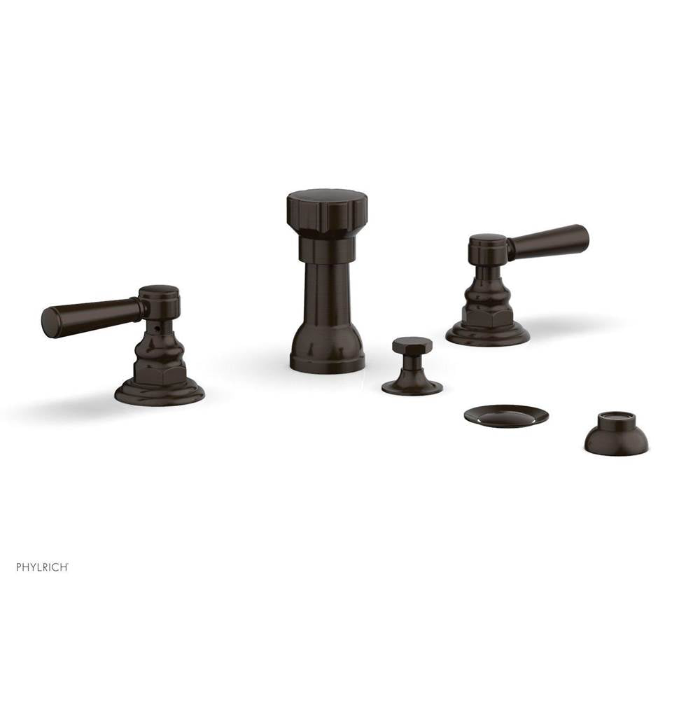 Phylrich - 4 Hole Bidet, Cross Hdl - Antique Bronze