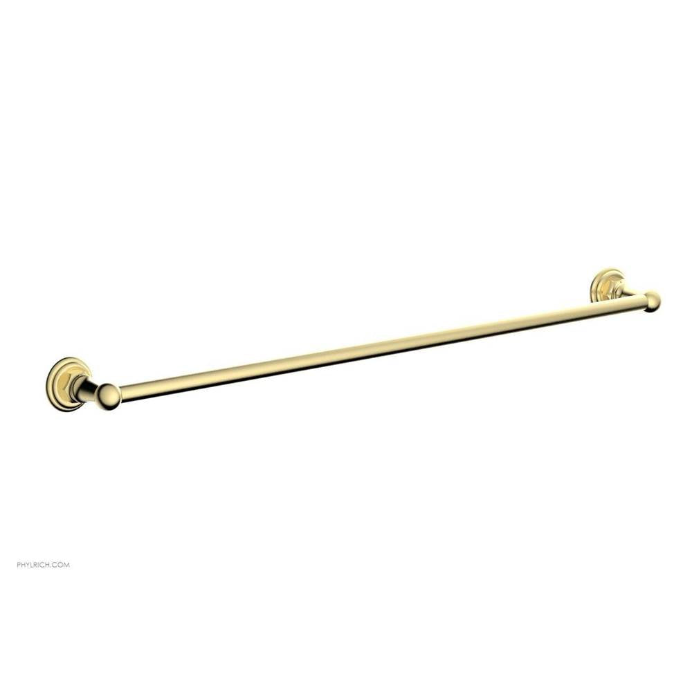 Phylrich - Towel Bar, 30'' - Polished Brass Uncoated