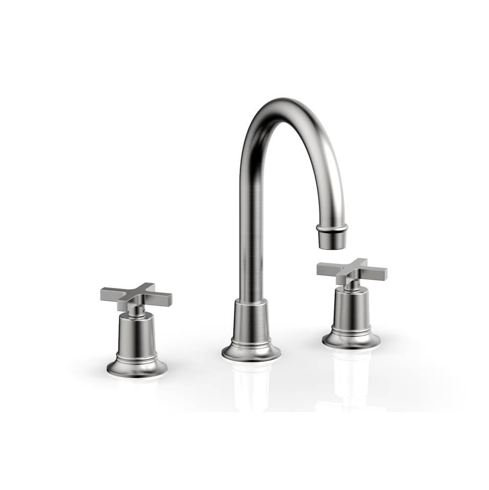 Phylrich - Widespread Faucet Hex Modcross Hdls - Satin chrome