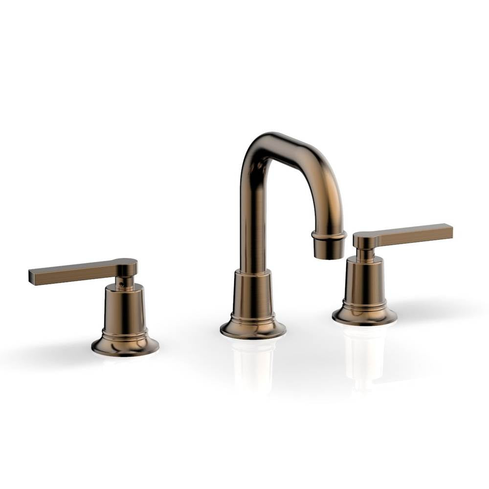 Phylrich - HEX MODERN Widespread Faucet with Lever Handles 501-06 - Old English Brass