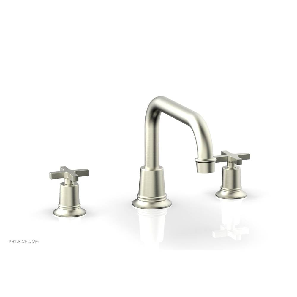 Phylrich - D/Tub Set To, Cross Hdl Flat Spout - Satin Nickel