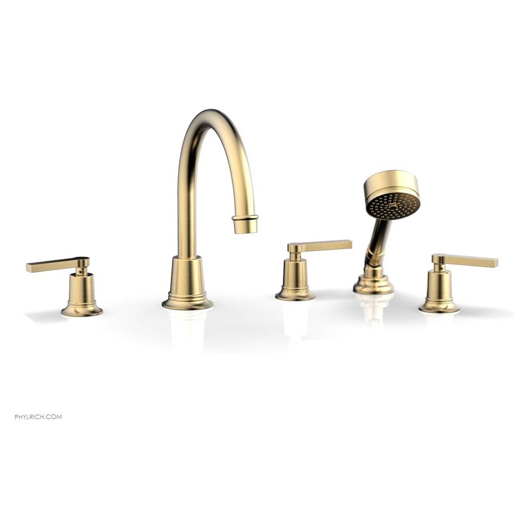 Phylrich - D/Tub W Hs To, Lev Hdl - Satin Brass
