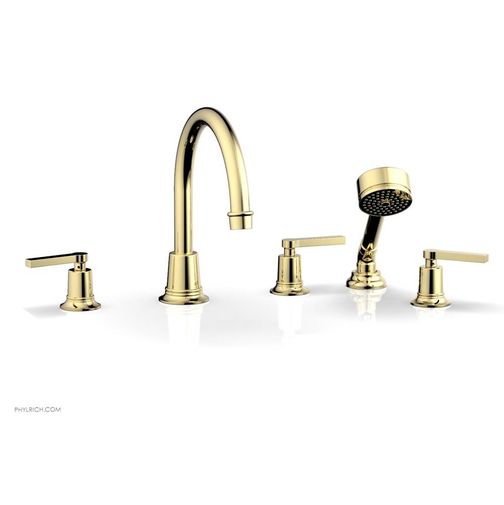 Phylrich - D/Tub W Hs To, Lev Hdl - Polished Brass