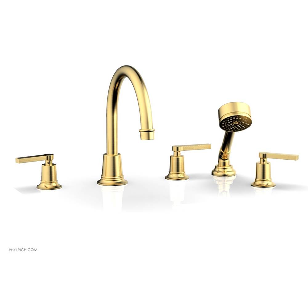 Phylrich - D/Tub W Hs To, Lev Hdl - Satin Gold