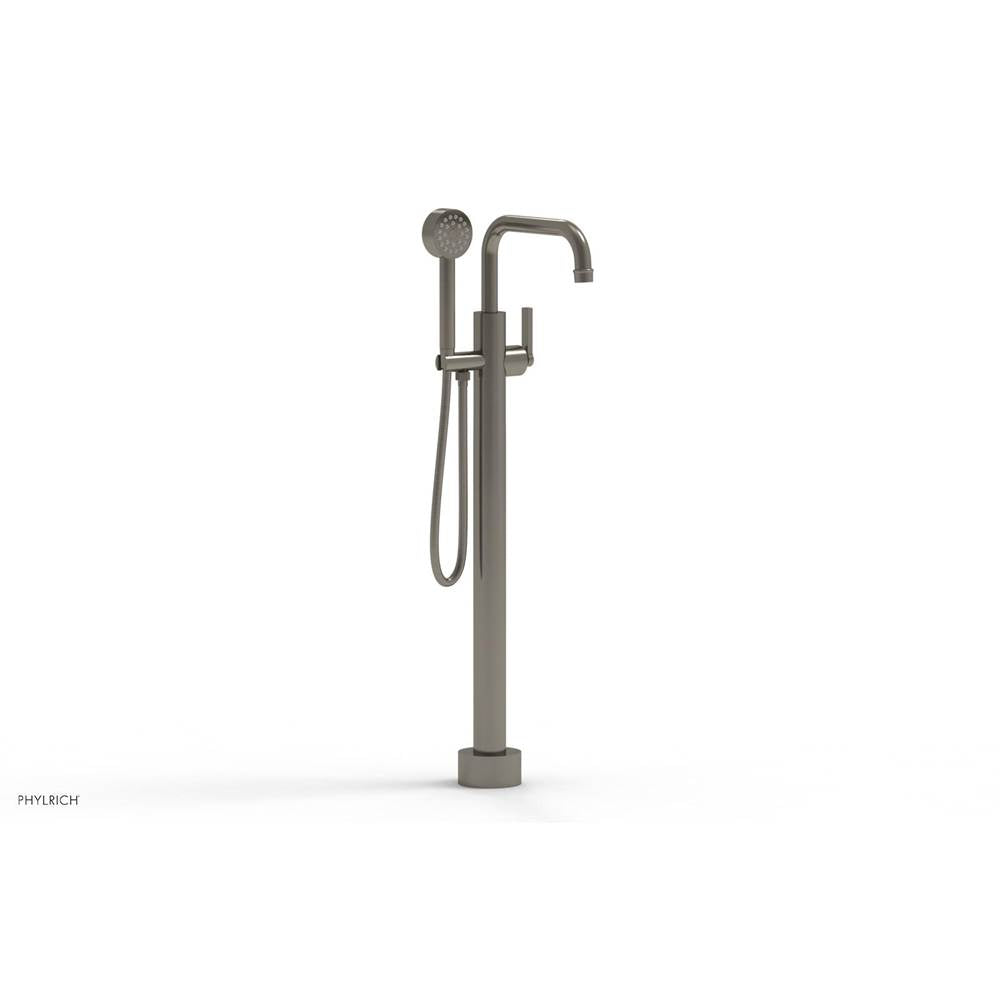Phylrich - Floor Mounted Tub Filler Lever Hdl W/Handshwr-Tall - Pewter
