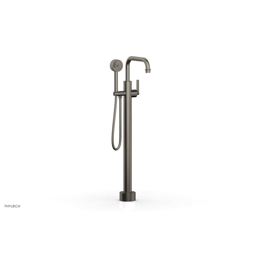 Phylrich - Floor Mount Tub Filler Lever Hdl, Flat Spout - Pewter