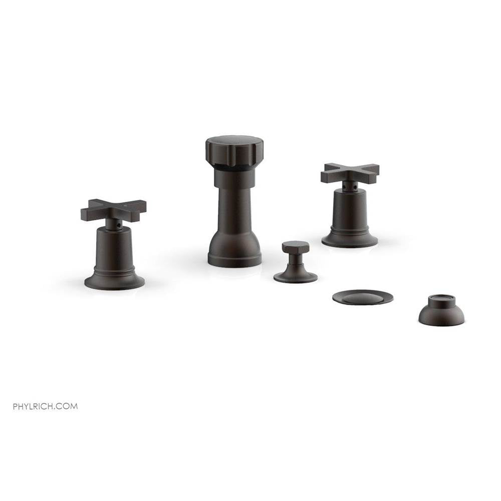 Phylrich - 4 Hole Bidet, Cross Hdl - Oil Rubbed Bronze