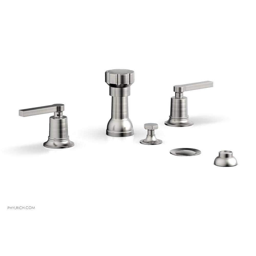 Phylrich - 4 Hole Bidet, Lever Hdl - Satin chrome