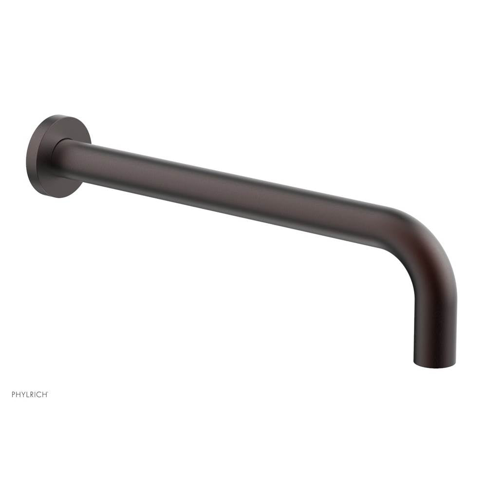 Phylrich - Basic 12'' Wall Tub Spout - Weathered Copper