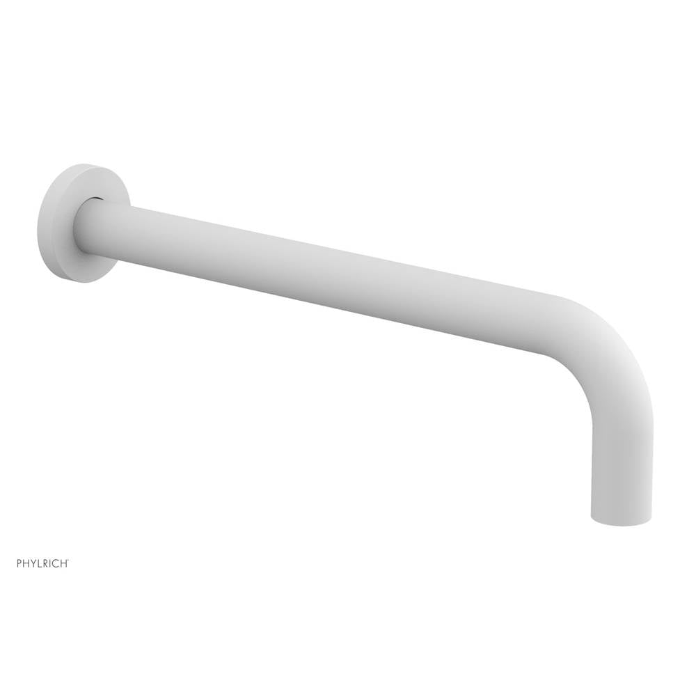 Phylrich - Basic 12'' Wall Tub Spout - Satin White