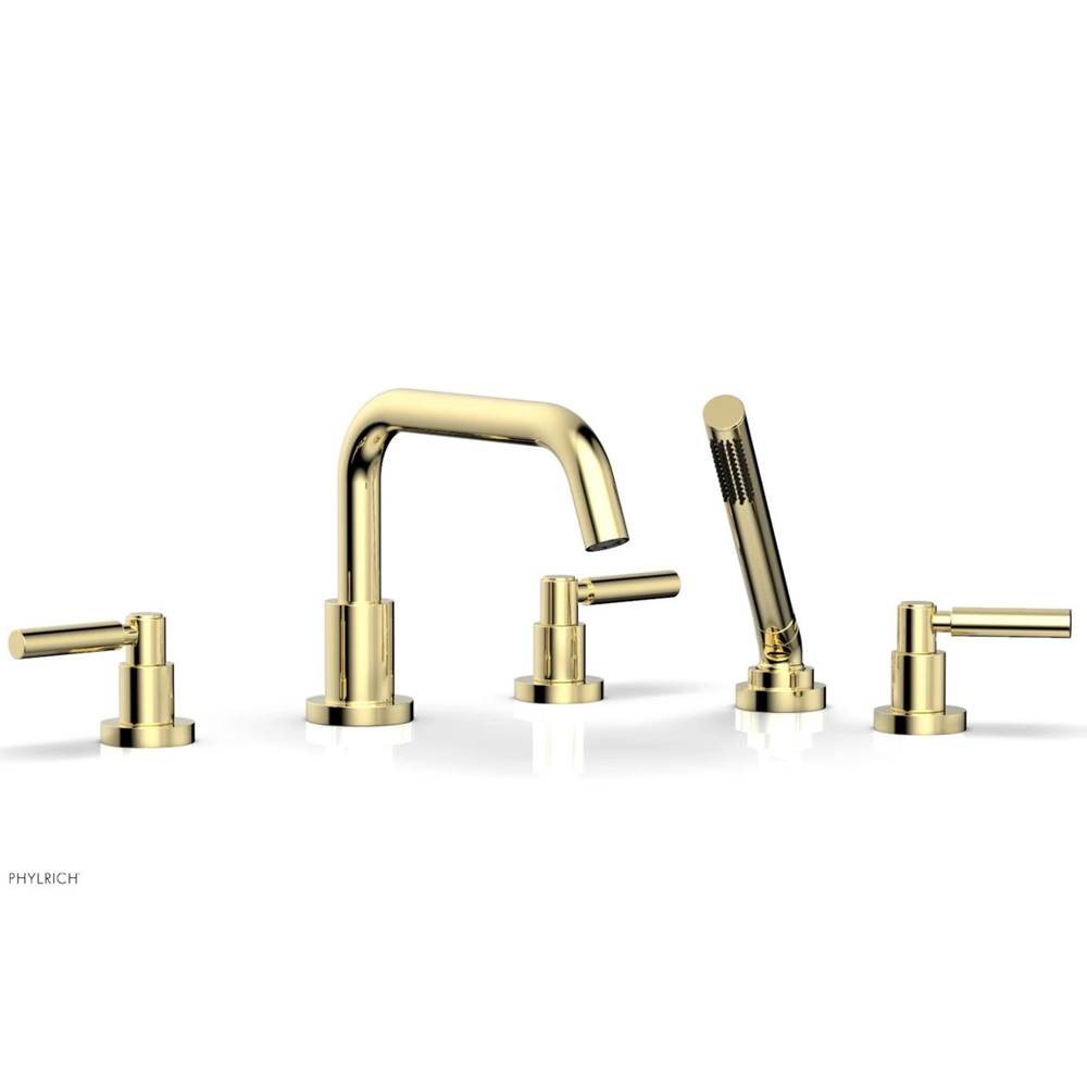 Phylrich - Basic Lever Deck Tub - Polished Brass