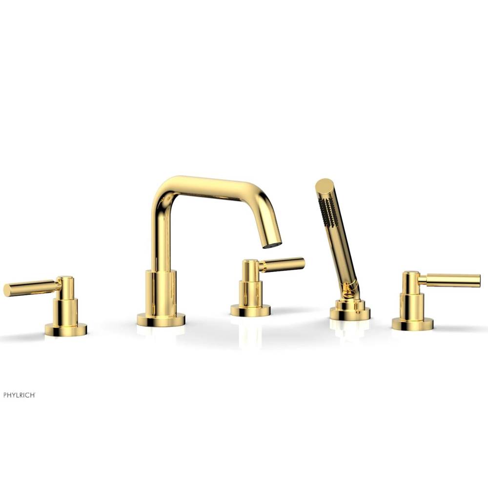 Phylrich - Basic Lever Deck Tub - Polished Gold