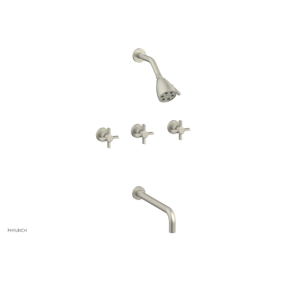 Phylrich - Basic Bld 3 Handle - Burnished Nickel