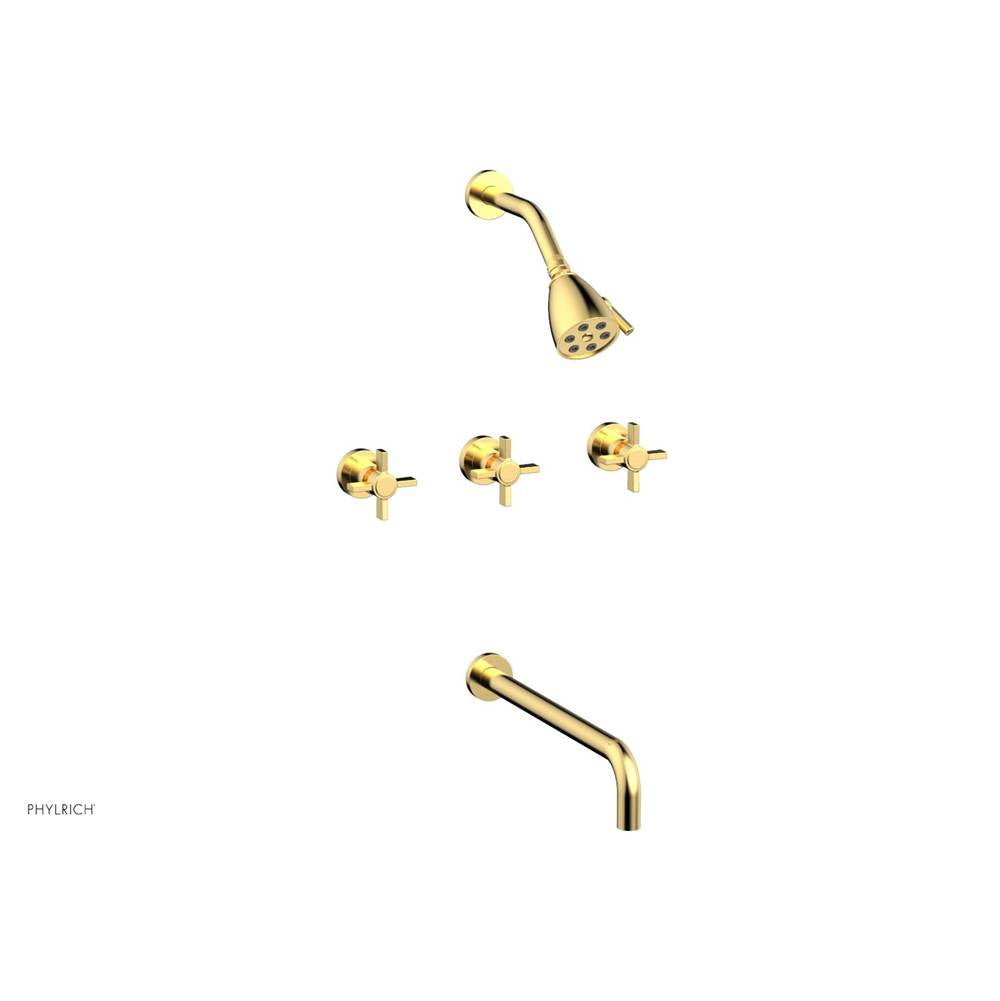 Phylrich - Basic Bld 3 Handle - Satin Gold