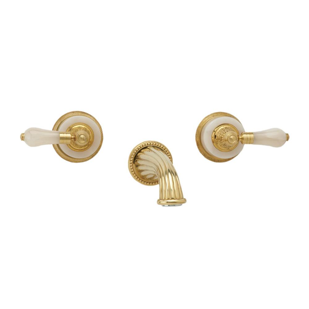 Phylrich - VERSAILLES Wall Tub Set K1243 - Old English Brass