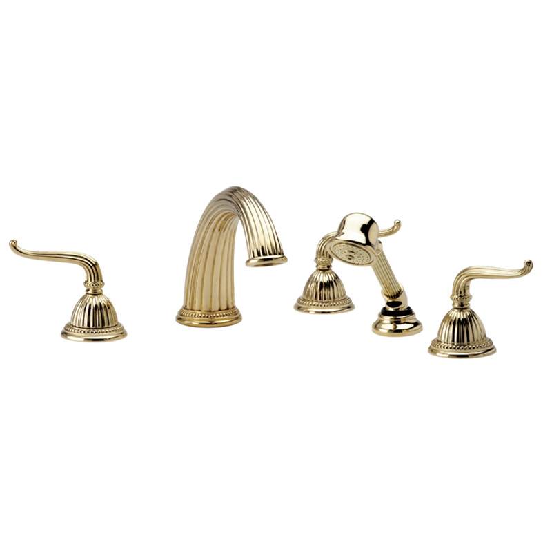 Phylrich - Deck Tub With Hand - Old English Brass