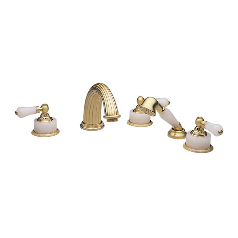 Phylrich - Deck Tub With Hand - Old English Brass