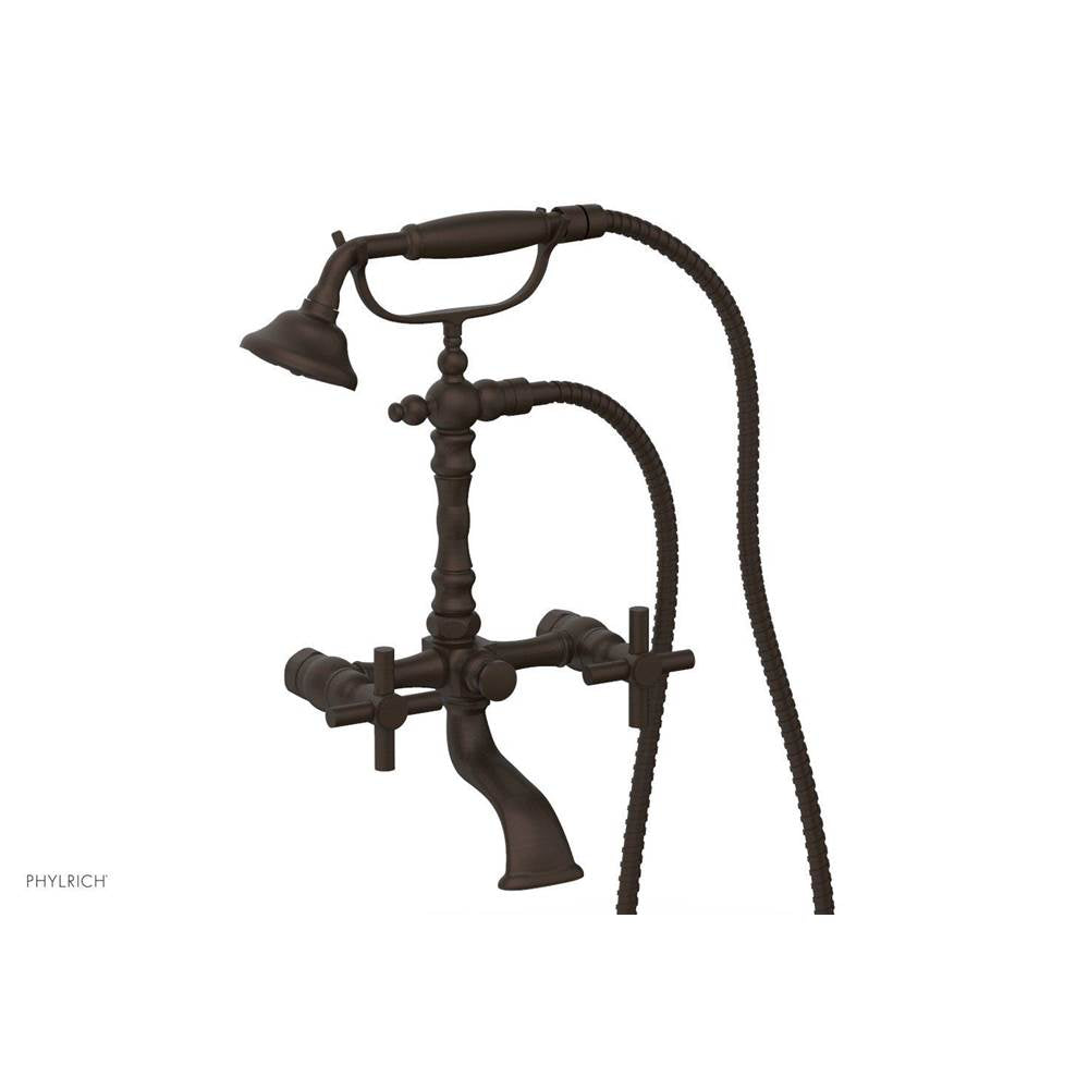 Phylrich - Basic Tubular Cross Handle On Exposed Tub & Shwr Set - Oil Rubbed Bronze