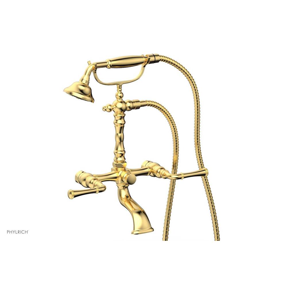 Phylrich - Beaded Lever Handle Exposed T/S Set - Burnished Gold