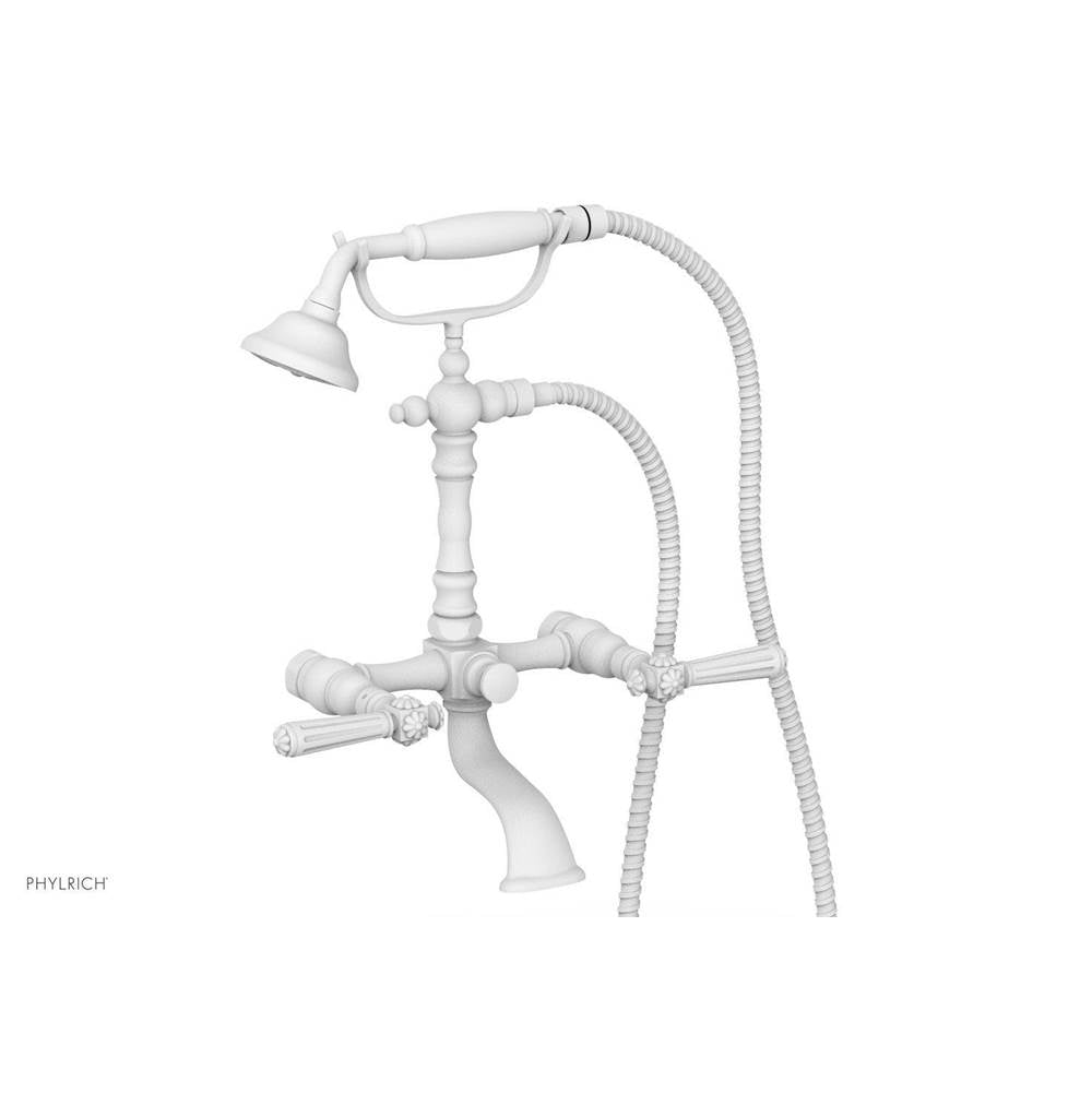 Phylrich - MARVELLE Exposed Tub & Hand Shower - Lever Handle K2393-54 - Satin White