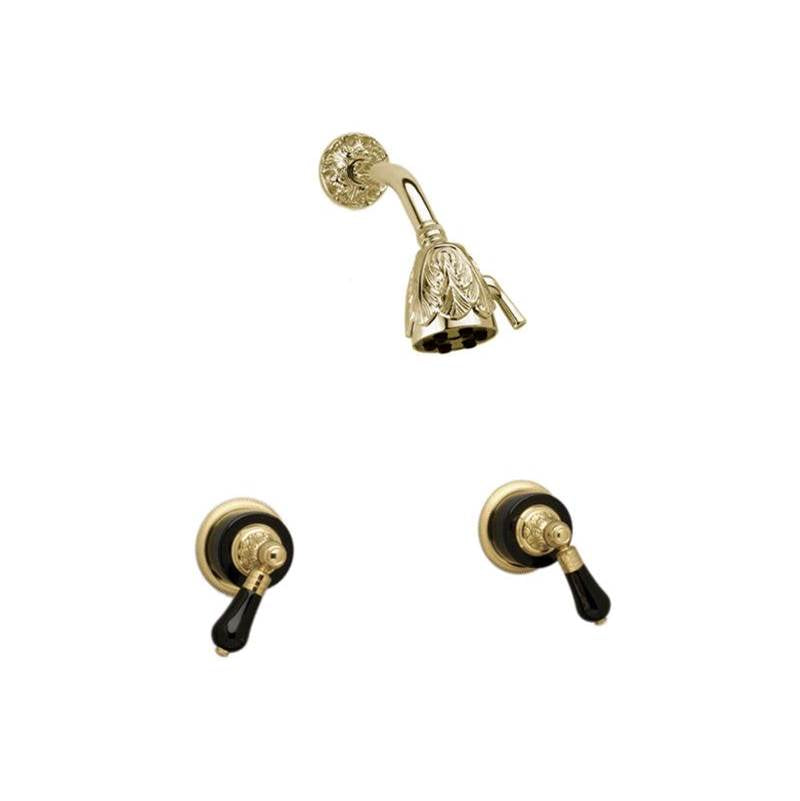 Phylrich - VERSAILLES Two Handle Shower Set K3244 - Old English Brass