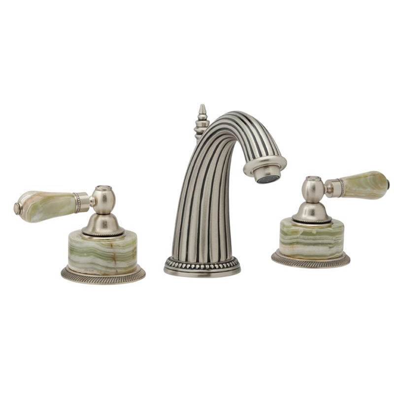 Phylrich - REGENT Widespread Faucet Green Onyx K370 - Old English Brass