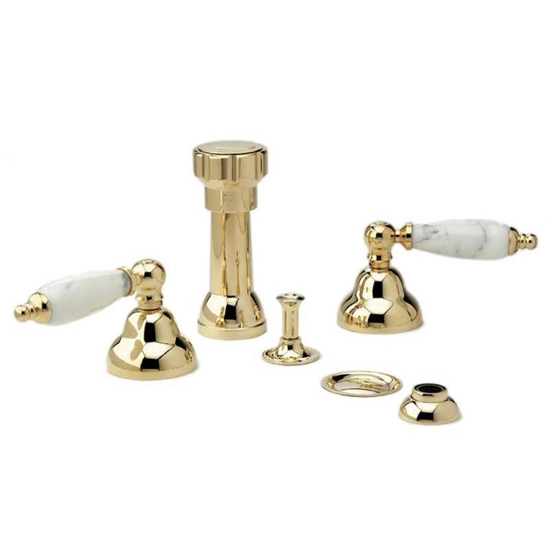 Phylrich - CARRARA Four Hole Bidet Set K4158B - Old English Brass
