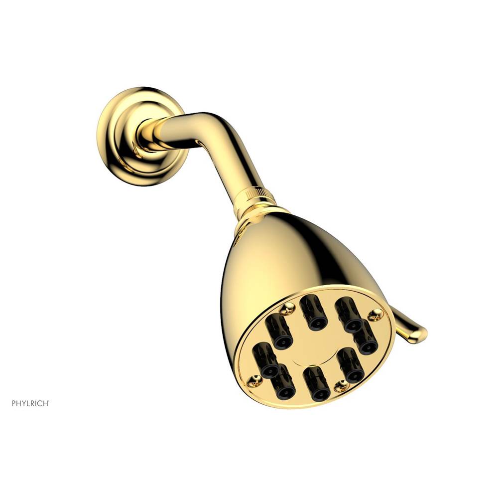 Phylrich - 8 Jet 3 1/2 Rnd Shwr Head - Polished Gold