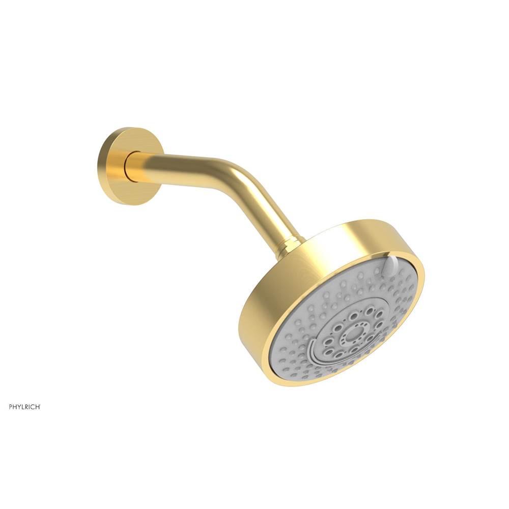 Phylrich - 5'' Contemporary Shower Head 4 Function - Satin Gold