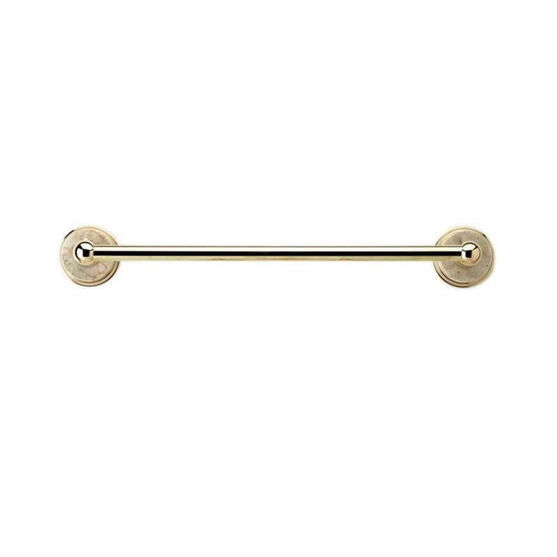 Phylrich - Twl Bar 18'' Wht Mrbl, Carrara - Satin Nickel