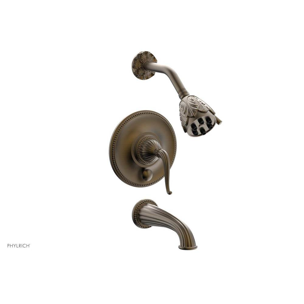 Phylrich - GEORGIAN & BARCELONA Pressure Balance Tub and Shower Set PB2141 - Old English Brass
