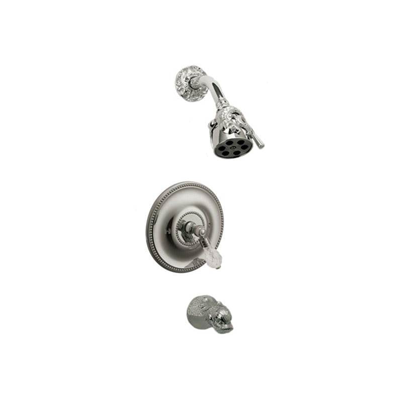 Phylrich - DOLPHIN Pressure Balance Tub and Shower Set PB2184 - Old English Brass